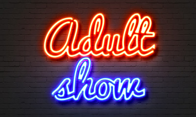 Adult neon sign