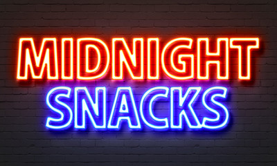Midnight snack neon sign