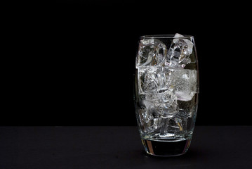 Glass with ice