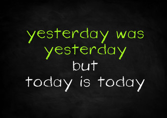 Obraz premium today is today