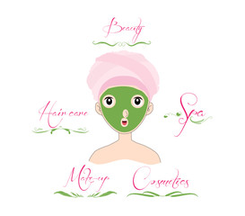 Beauty and Care logo template set