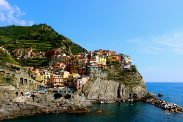 Fototapeta na wymiar Manarola en Cinque Terre 