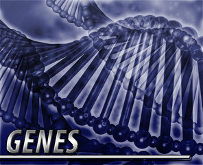 Genes Abstract concept digital illustration