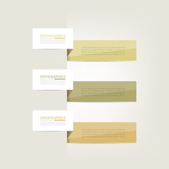 Infographics design template. Business concept with 3 options.