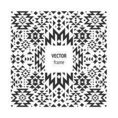 Vector abstract geometric frame
