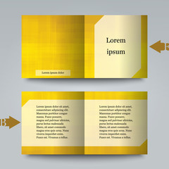 Brochure template with abstract background. 