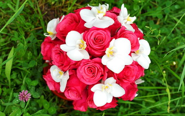 Wedding bouquet of flowers