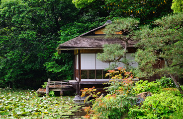 Fototapeta na wymiar Shosei garden, Kyoto, Japan