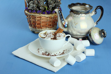 hot chocolate with marshmallow