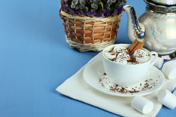 hot chocolate with marshmallow