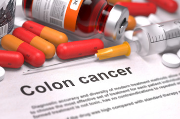 Diagnosis - Colon Cancer. Medical Concept.