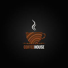 coffee cup art design background