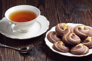 Cup of tea and cookies