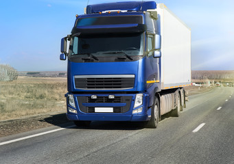 truck on country highway