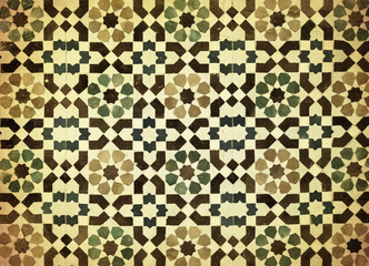 moroccan vintage tile background