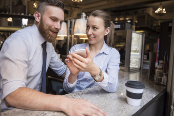 Relaxing during the coffee break