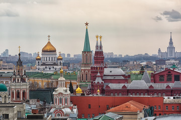 Beautiful view of the Moscow architecture