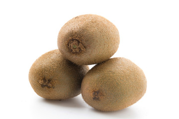 Kiwi fruit isolated on white background