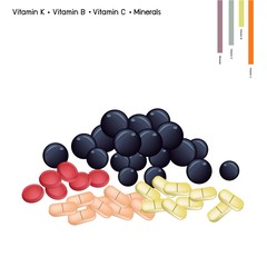 Blueberries with Vitamin K, C, B and Minerals