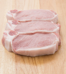 raw meat pork steak