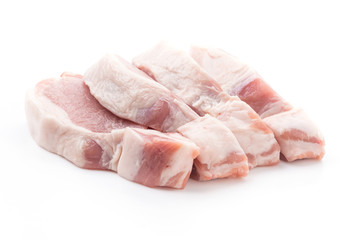 raw meat pork steak