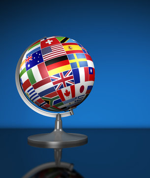 International Business World Flags School Globe