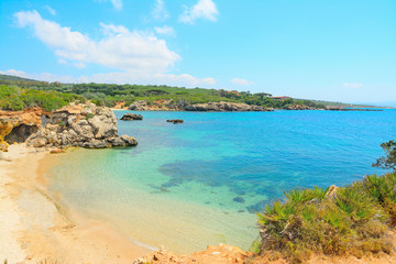 cloudy sky over Alghero shore