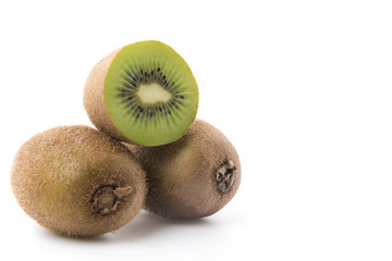 Obraz premium Kiwi fruit isolated on white background