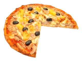 Tuna Fish And Pineapple Pizza
