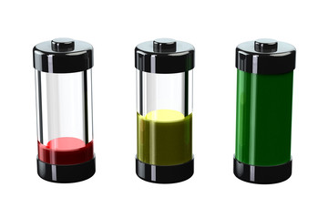 Concept - battery charge