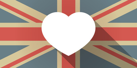 UK flag icon with a heart