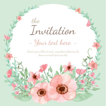 Flower Invitation Card