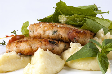 Cutlets with kartoferem