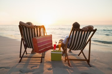 happy couple smiling