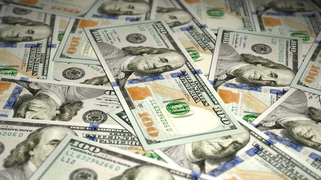  Dollar bills  swing animation