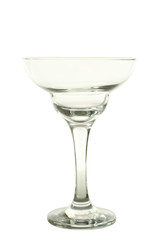 Empty glass isolated on white