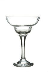 Empty glass isolated on white