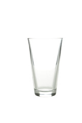 Empty glass isolated on white