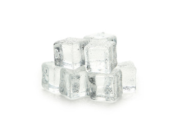Obraz premium Ice isolated on white