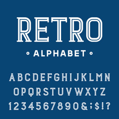 Retro Alphabet Vector Font