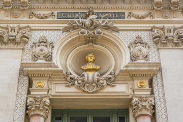 Opera de Nice (1776) - historic monument. France.