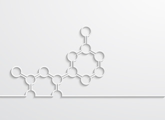 Vector modern chemical element design background.