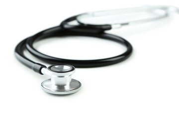 Stethoscope on white background