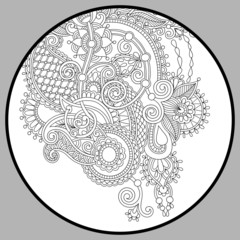 coloring book page for adults - zendala