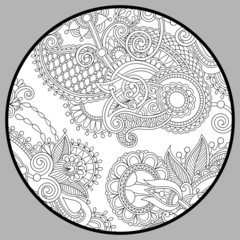 coloring book page for adults - zendala