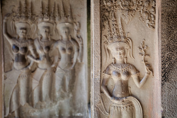 Angkor Wat temples in Cambodia