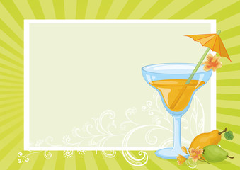 Juice, Pears, Flowers and Floral Pattern