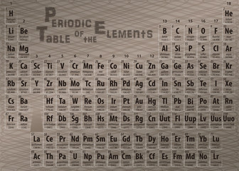 Brown Periodic Table of the Elements
