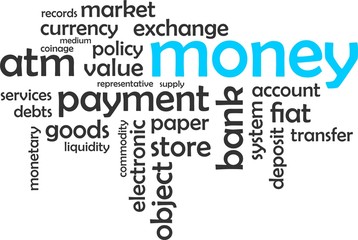 word cloud - money