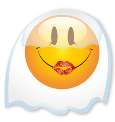 Smiley mit Schleier